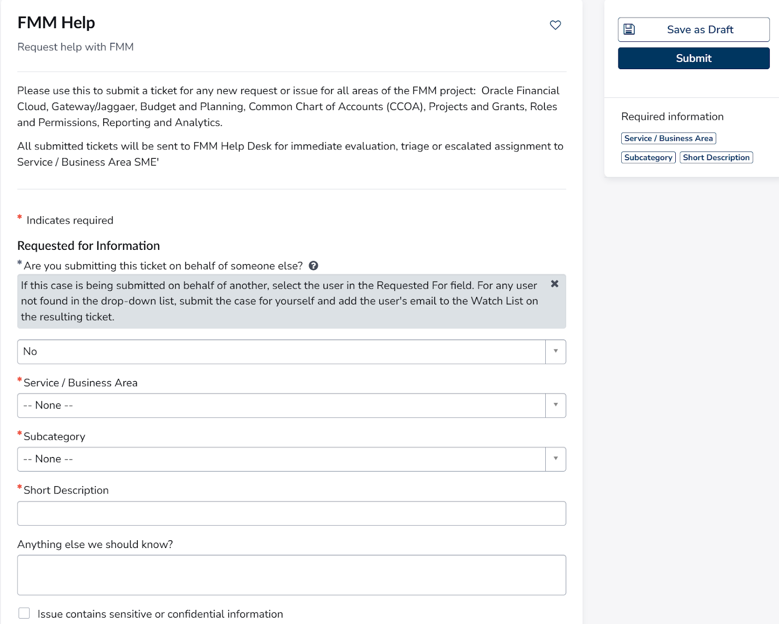 request form
