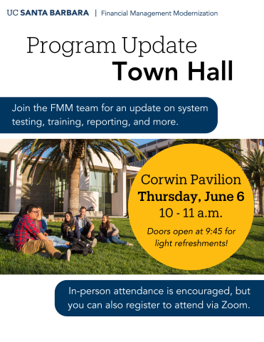 program update town hall flyer